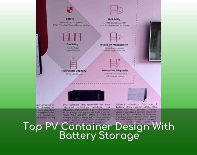 Top PV Container Design With Battery Storage